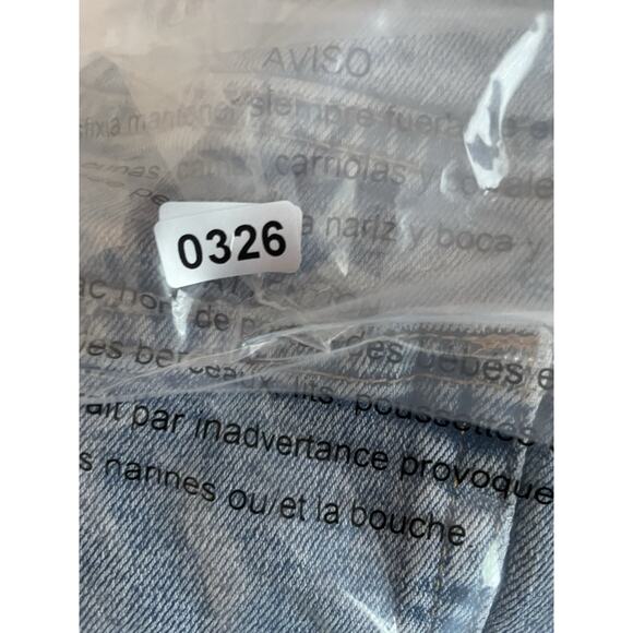 Zara Denim Shorts Womens 8 High Rise Distress Raw Boho Hippie Festival Grunge - Picture 8 of 8